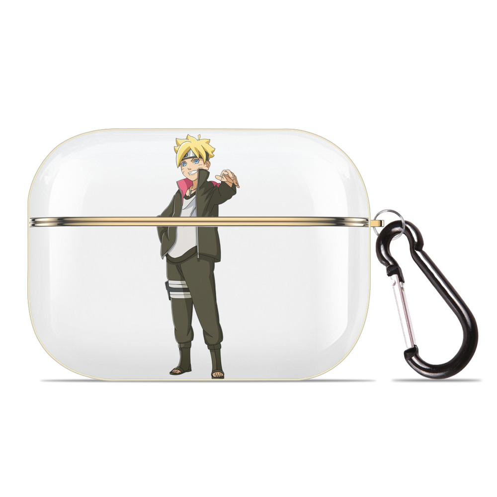 （画像用） NARUTO -ナルト- うずまき ボルト Uzumaki Boruto 【AirPods Pro用】ハードシェル保護ケース｜耐衝撃・防指紋・カラビナ付き商品仕様
