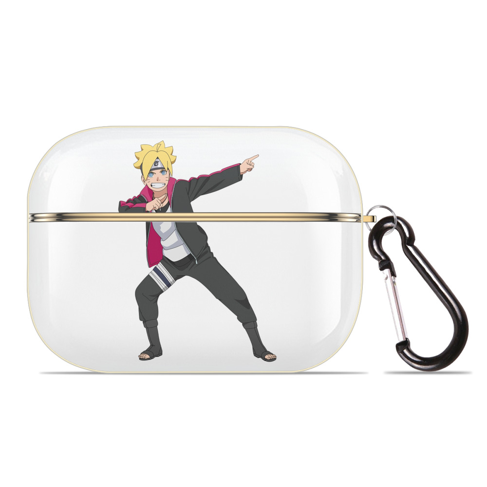 （画像用） NARUTO -ナルト- うずまき ボルト Uzumaki Boruto 【AirPods Pro用】ハードシェル保護ケース｜耐衝撃・防指紋・カラビナ付き商品仕様