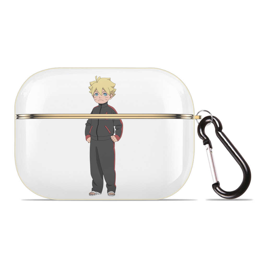 （画像用） NARUTO -ナルト- うずまき ボルト Uzumaki Boruto 【AirPods Pro用】ハードシェル保護ケース｜耐衝撃・防指紋・カラビナ付き商品仕様