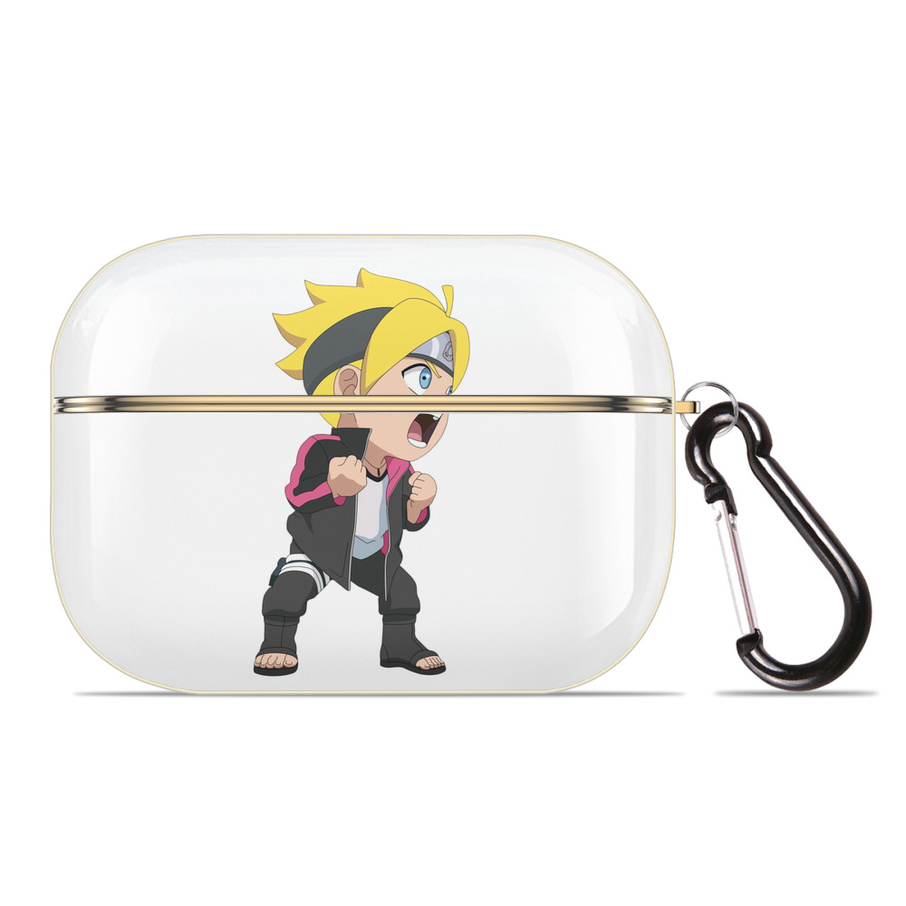 （画像用） NARUTO -ナルト- うずまき ボルト Uzumaki Boruto 【AirPods Pro用】ハードシェル保護ケース｜耐衝撃・防指紋・カラビナ付き商品仕様