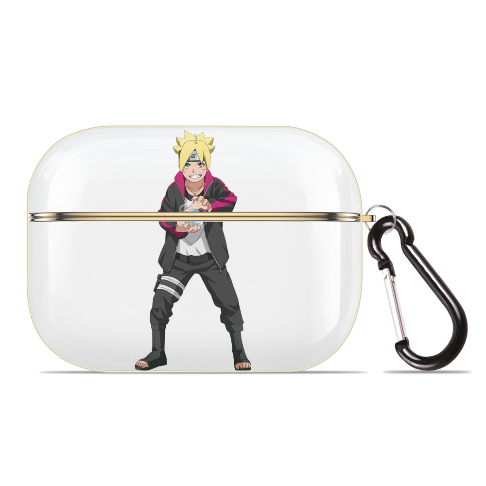 （画像用） NARUTO -ナルト- うずまき ボルト Uzumaki Boruto 【AirPods Pro用】ハードシェル保護ケース｜耐衝撃・防指紋・カラビナ付き商品仕様