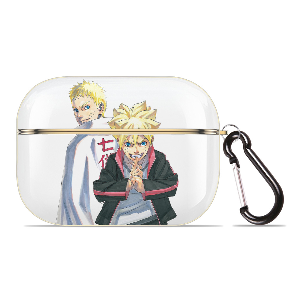（画像用） NARUTO -ナルト- うずまき ボルト Uzumaki Boruto 【AirPods Pro用】ハードシェル保護ケース｜耐衝撃・防指紋・カラビナ付き商品仕様