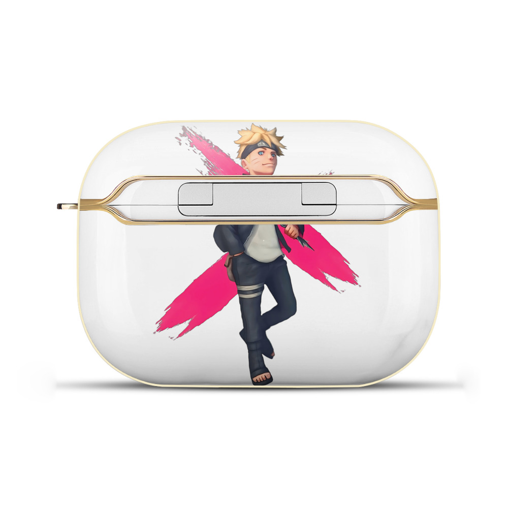 （画像用） NARUTO -ナルト- うずまき ボルト Uzumaki Boruto 【AirPods Pro用】ハードシェル保護ケース｜耐衝撃・防指紋・カラビナ付き商品仕様