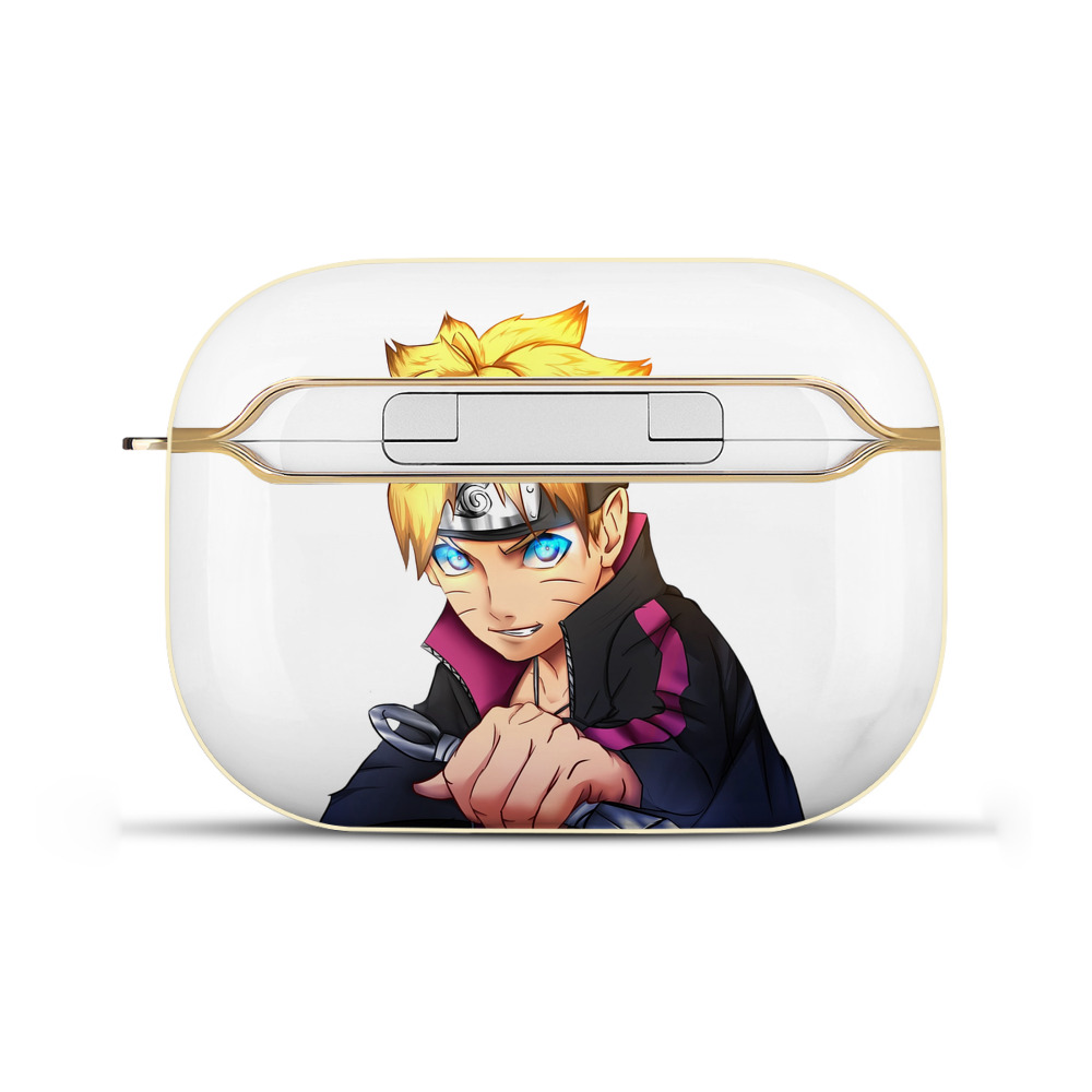 （画像用） NARUTO -ナルト- うずまき ボルト Uzumaki Boruto 【AirPods Pro用】ハードシェル保護ケース｜耐衝撃・防指紋・カラビナ付き商品仕様