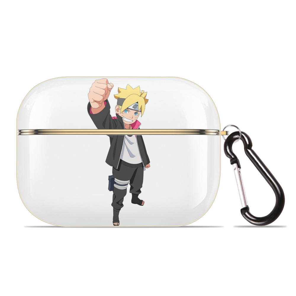 （画像用） NARUTO -ナルト- うずまき ボルト Uzumaki Boruto 【AirPods Pro用】ハードシェル保護ケース｜耐衝撃・防指紋・カラビナ付き商品仕様