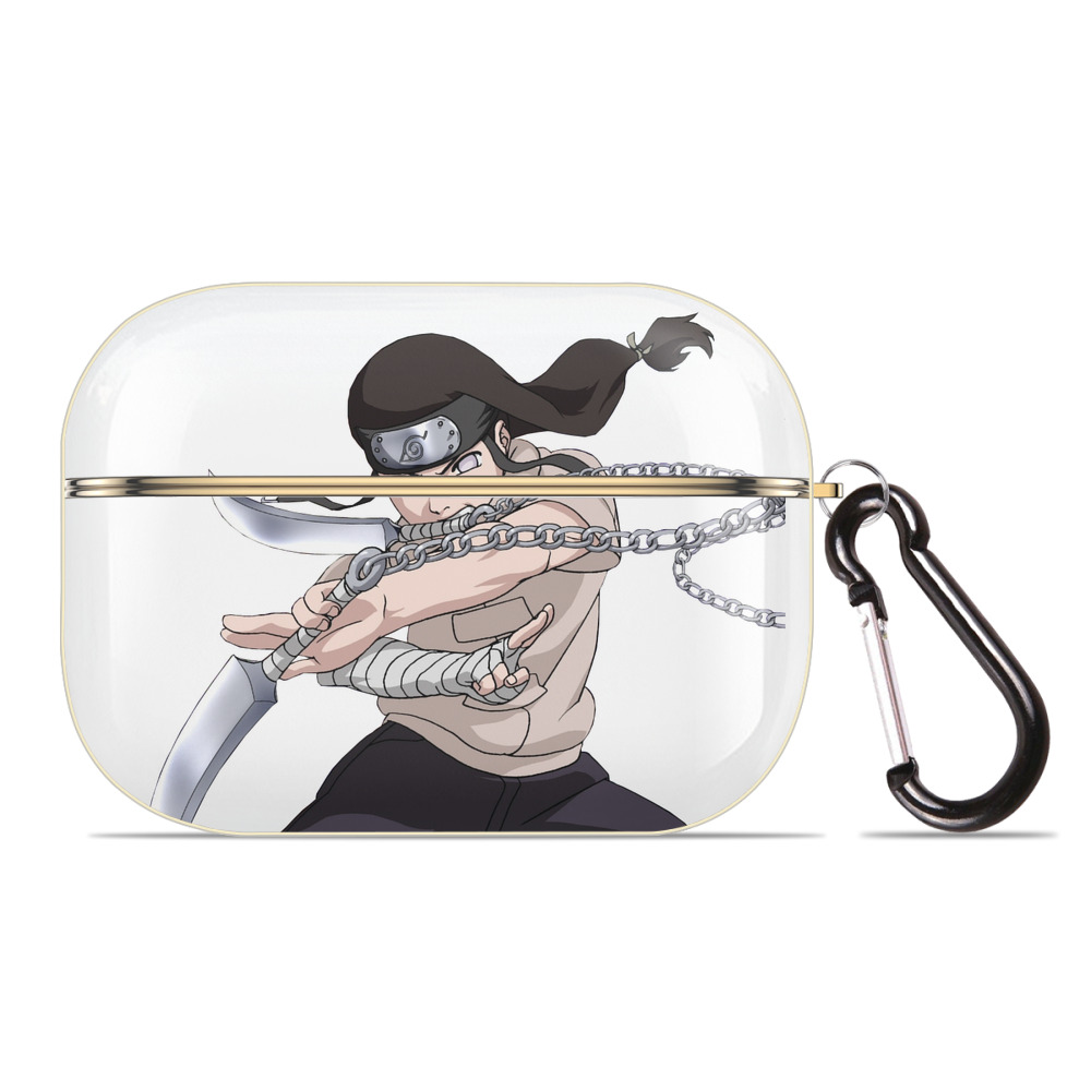 （画像用） NARUTO -ナルト- 日向ネジ Hyūga Neji 【AirPods Pro用】ハードシェル保護ケース｜耐衝撃・防指紋・カラビナ付き商品仕様