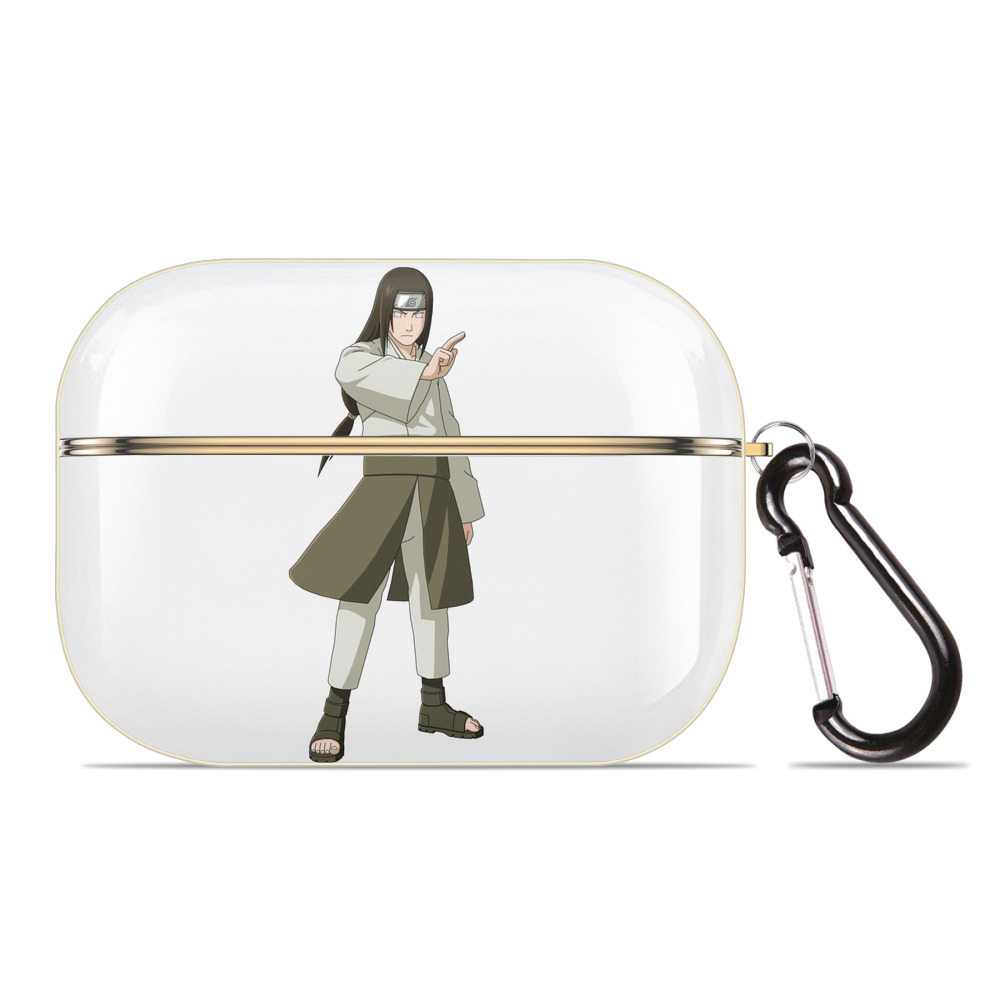 （画像用） NARUTO -ナルト- 日向ネジ Hyūga Neji 【AirPods Pro用】ハードシェル保護ケース｜耐衝撃・防指紋・カラビナ付き商品仕様