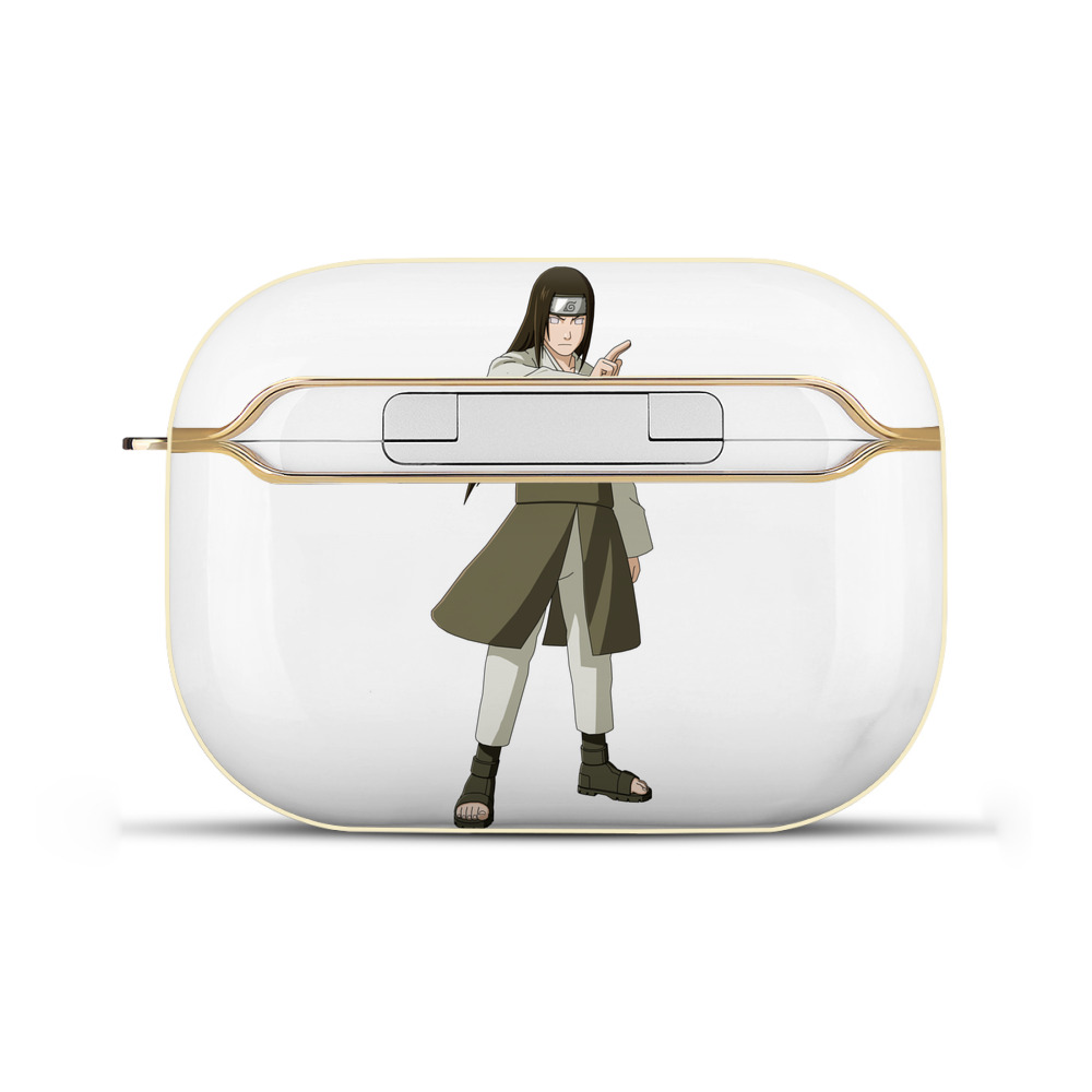 （画像用） NARUTO -ナルト- 日向ネジ Hyūga Neji 【AirPods Pro用】ハードシェル保護ケース｜耐衝撃・防指紋・カラビナ付き商品仕様