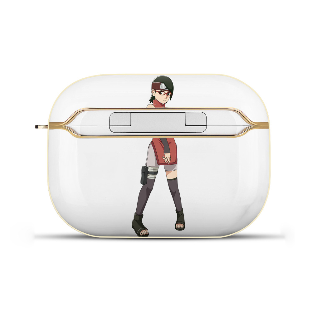 （画像用） NARUTO -ナルト- うちは サラダ Uchiha Sarada 【AirPods Pro用】ハードシェル保護ケース｜耐衝撃・防指紋・カラビナ付き商品仕様