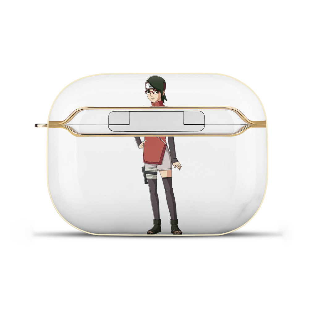 （画像用） NARUTO -ナルト- うちは サラダ Uchiha Sarada 【AirPods Pro用】ハードシェル保護ケース｜耐衝撃・防指紋・カラビナ付き商品仕様