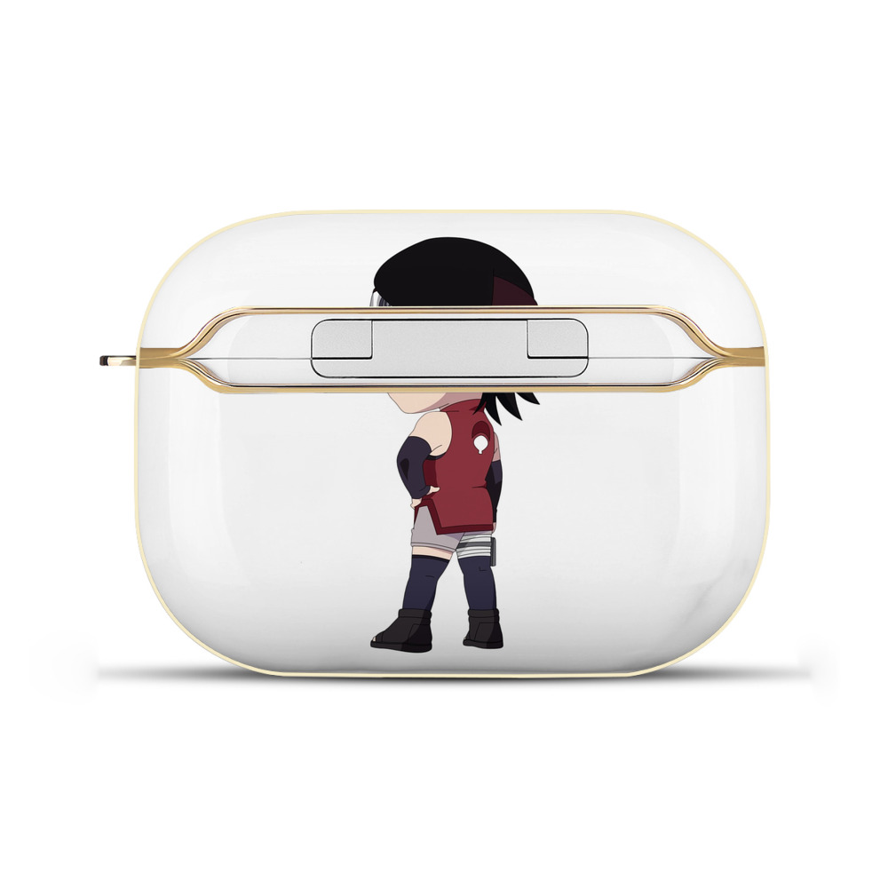 （画像用） NARUTO -ナルト- うちは サラダ Uchiha Sarada 【AirPods Pro用】ハードシェル保護ケース｜耐衝撃・防指紋・カラビナ付き商品仕様