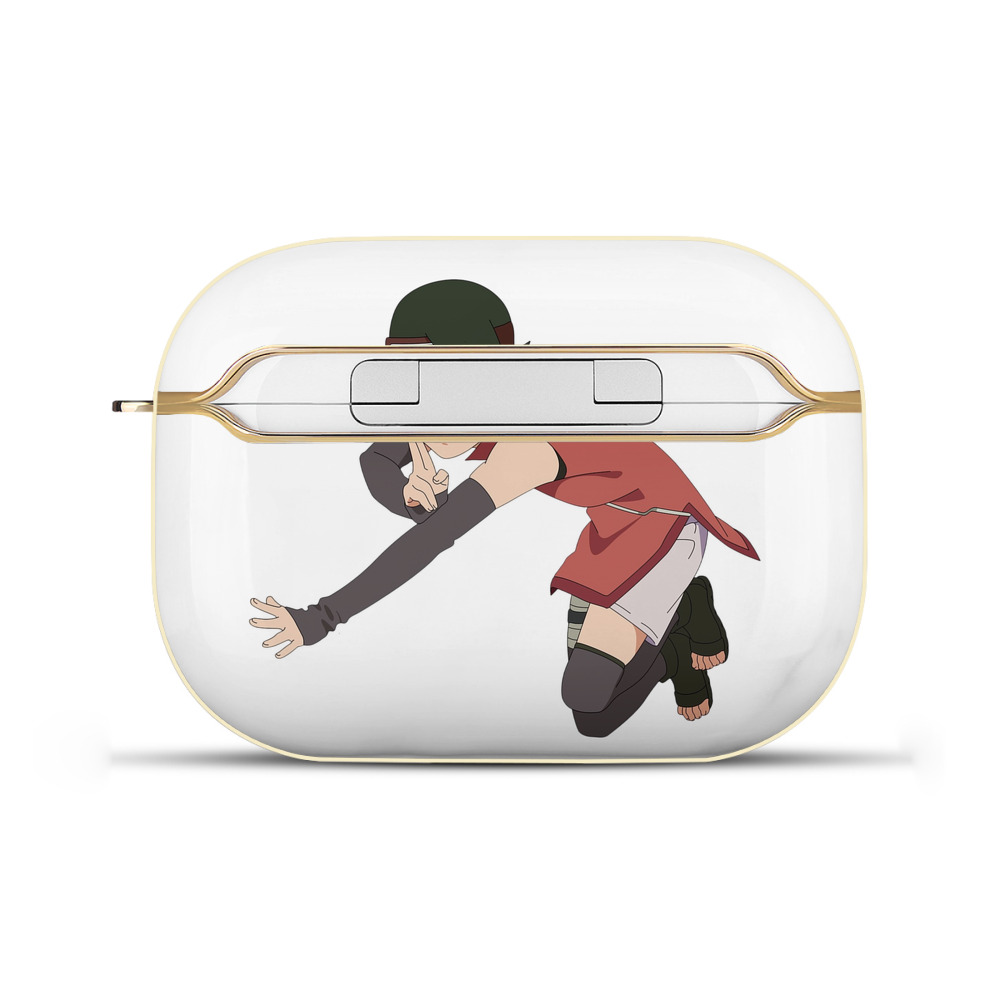 （画像用） NARUTO -ナルト- うちは サラダ Uchiha Sarada 【AirPods Pro用】ハードシェル保護ケース｜耐衝撃・防指紋・カラビナ付き商品仕様