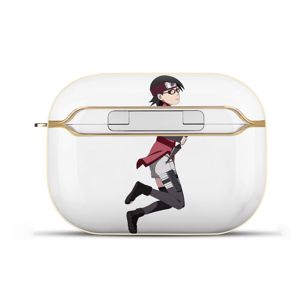 （画像用） NARUTO -ナルト- うちは サラダ Uchiha Sarada 【AirPods Pro用】ハードシェル保護ケース｜耐衝撃・防指紋・カラビナ付き商品仕様