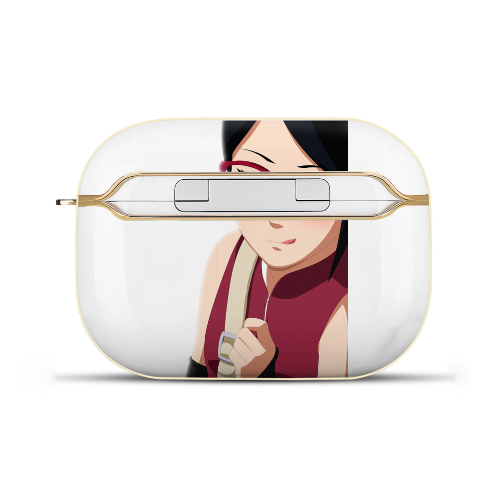 （画像用） NARUTO -ナルト- うちは サラダ Uchiha Sarada 【AirPods Pro用】ハードシェル保護ケース｜耐衝撃・防指紋・カラビナ付き商品仕様