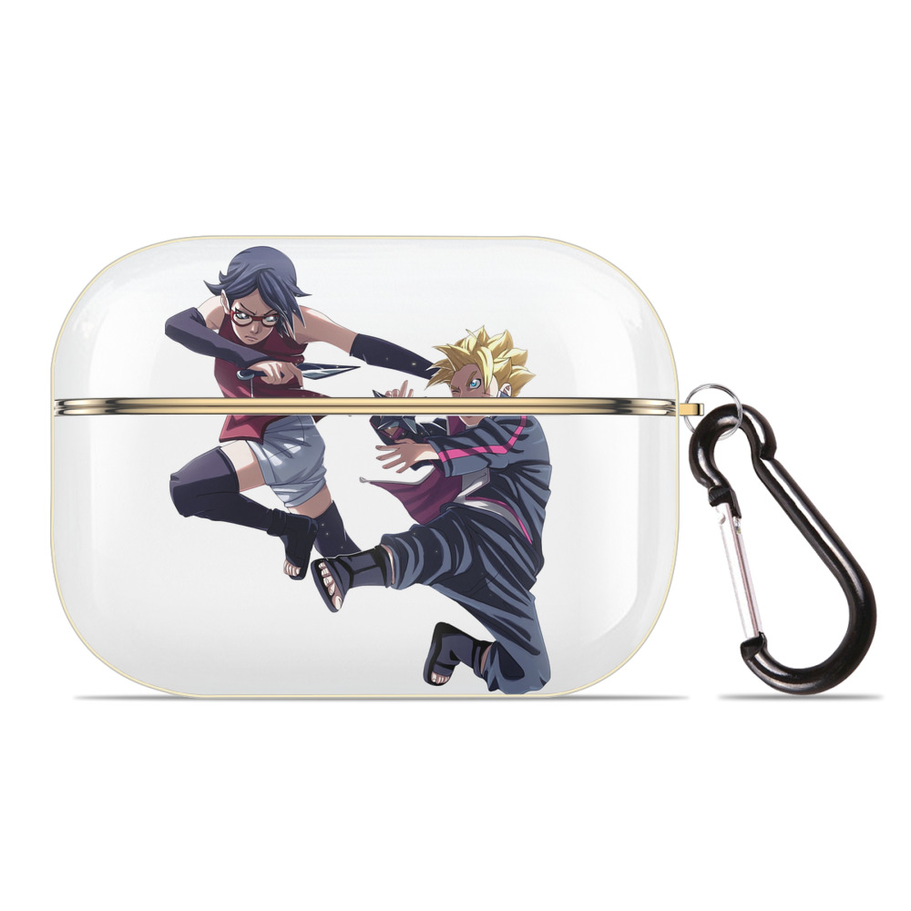 （画像用） NARUTO -ナルト- うちは サラダ Uchiha Sarada 【AirPods Pro用】ハードシェル保護ケース｜耐衝撃・防指紋・カラビナ付き商品仕様