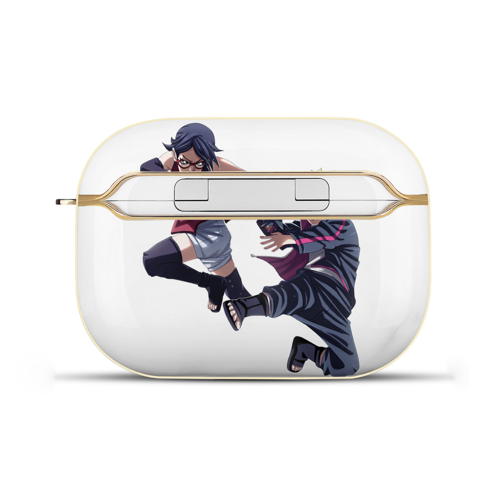 （画像用） NARUTO -ナルト- うちは サラダ Uchiha Sarada 【AirPods Pro用】ハードシェル保護ケース｜耐衝撃・防指紋・カラビナ付き商品仕様
