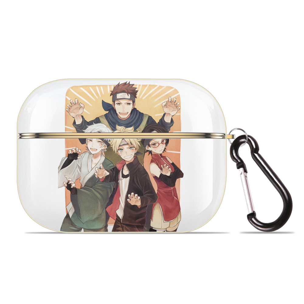 （画像用） NARUTO -ナルト- うちは サラダ Uchiha Sarada 【AirPods Pro用】ハードシェル保護ケース｜耐衝撃・防指紋・カラビナ付き商品仕様