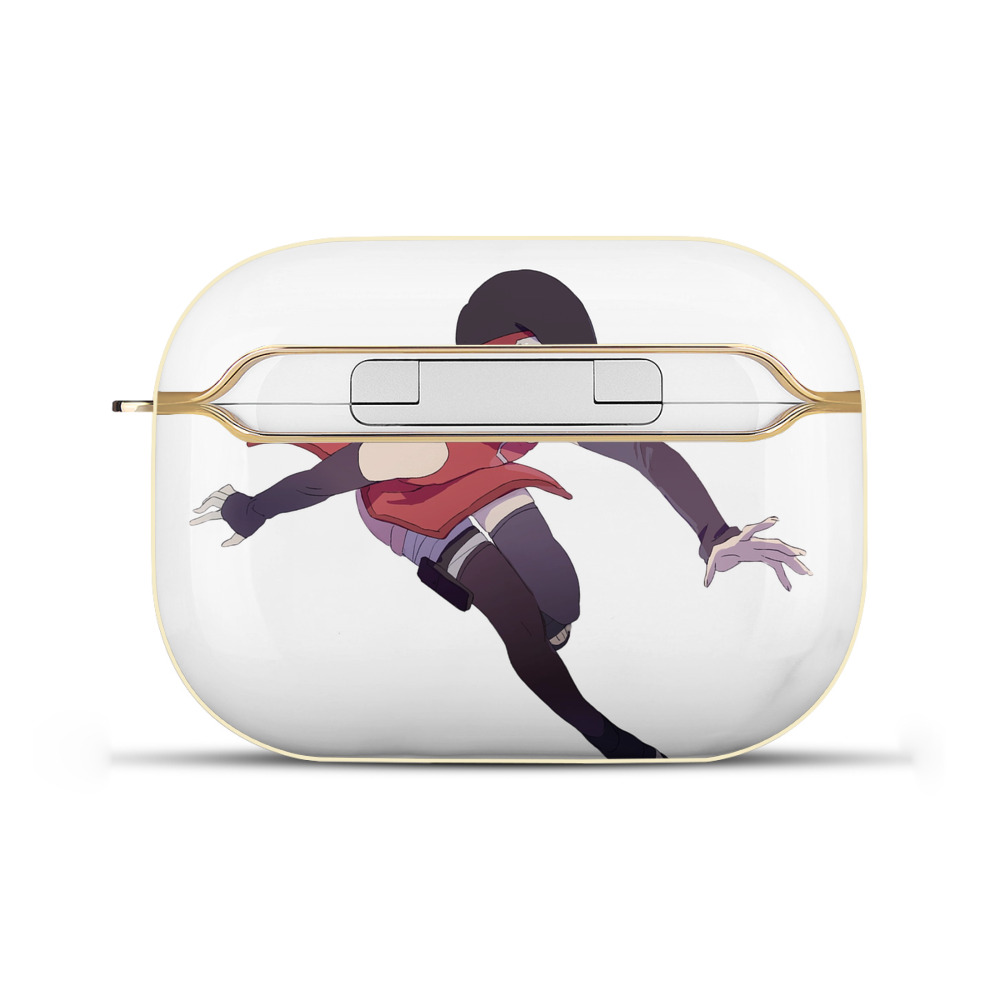 （画像用） NARUTO -ナルト- うちは サラダ Uchiha Sarada 【AirPods Pro用】ハードシェル保護ケース｜耐衝撃・防指紋・カラビナ付き商品仕様