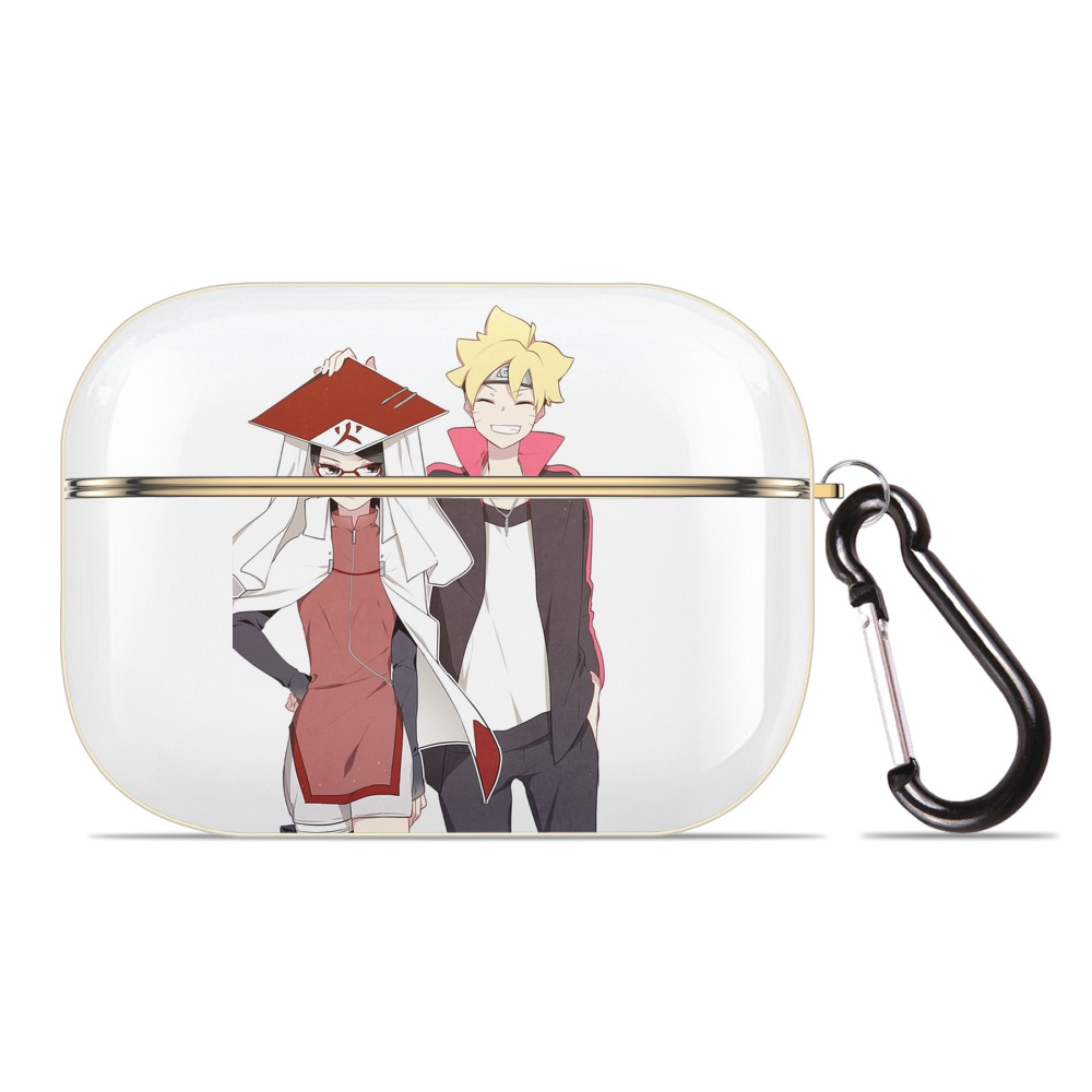 （画像用） NARUTO -ナルト- うちは サラダ Uchiha Sarada 【AirPods Pro用】ハードシェル保護ケース｜耐衝撃・防指紋・カラビナ付き商品仕様
