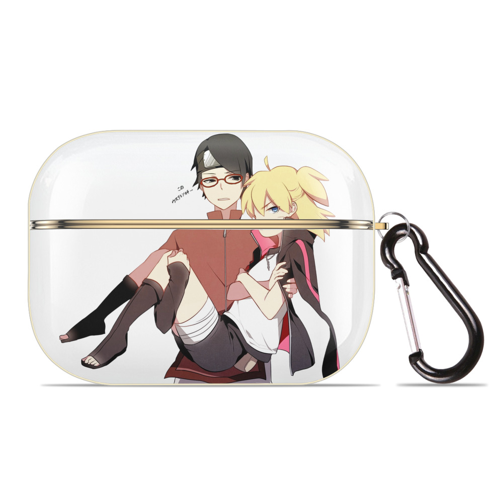 （画像用） NARUTO -ナルト- うちは サラダ Uchiha Sarada 【AirPods Pro用】ハードシェル保護ケース｜耐衝撃・防指紋・カラビナ付き商品仕様