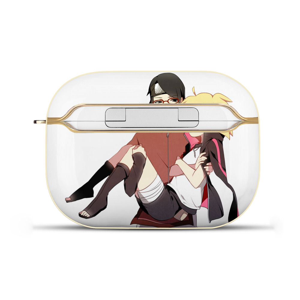 （画像用） NARUTO -ナルト- うちは サラダ Uchiha Sarada 【AirPods Pro用】ハードシェル保護ケース｜耐衝撃・防指紋・カラビナ付き商品仕様