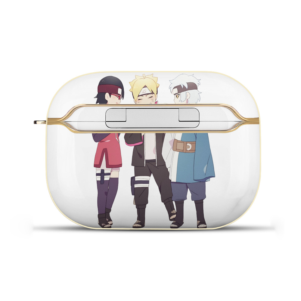 （画像用） NARUTO -ナルト- うちは サラダ Uchiha Sarada 【AirPods Pro用】ハードシェル保護ケース｜耐衝撃・防指紋・カラビナ付き商品仕様