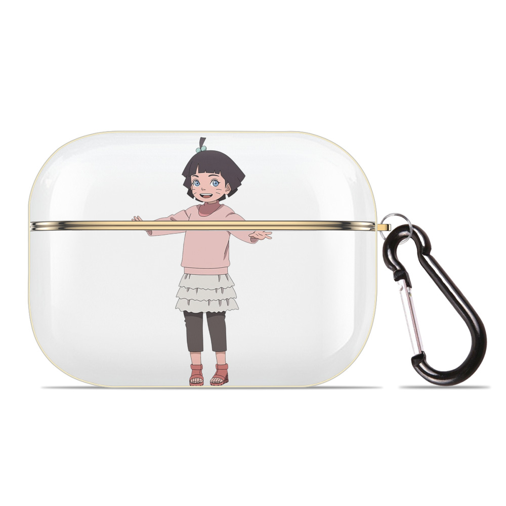 （画像用） NARUTO -ナルト- うずまき ヒマワリ Uzumaki Himawari 【AirPods Pro用】ハードシェル保護ケース｜耐衝撃・防指紋・カラビナ付き商品仕様