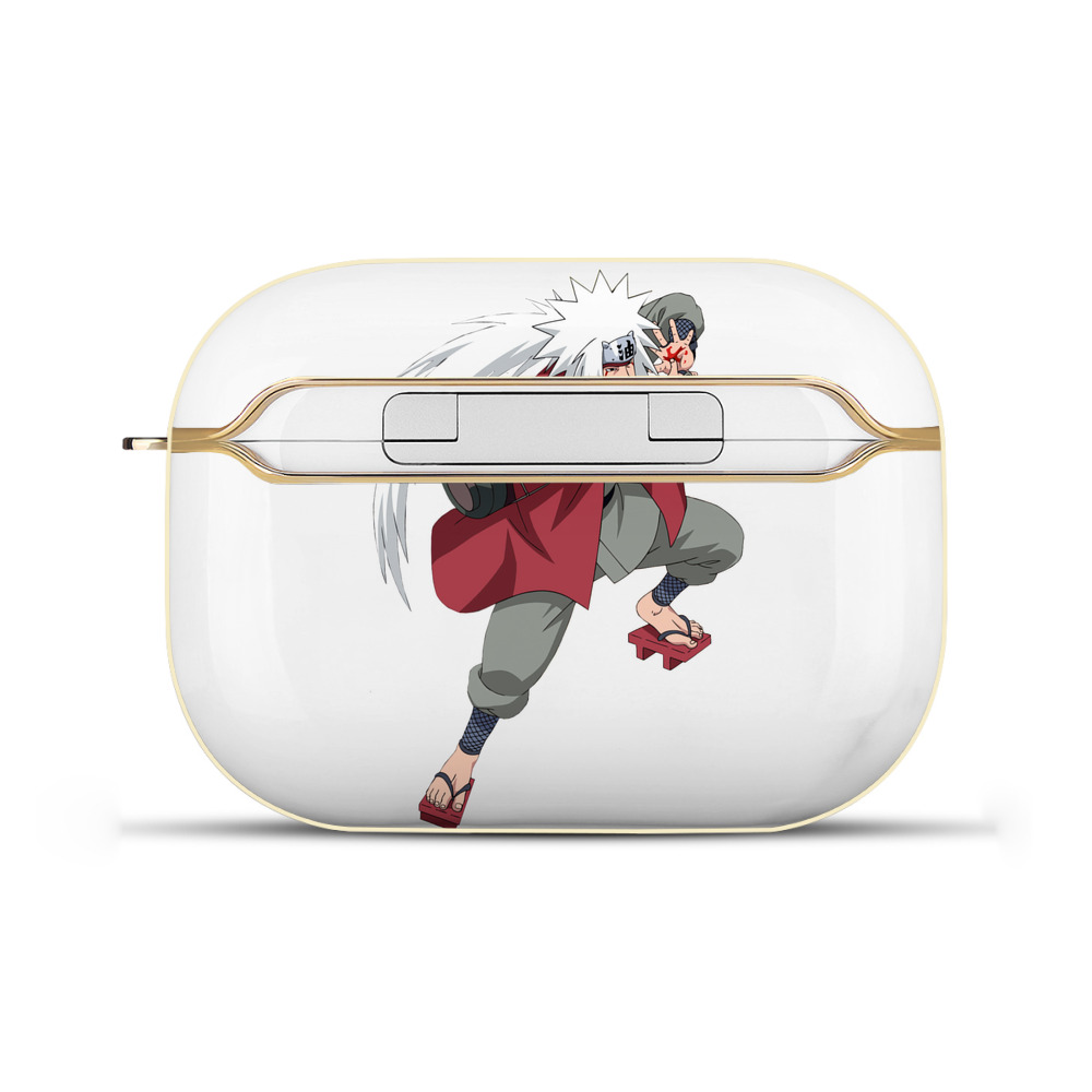 （画像用） NARUTO -ナルト- 自来也（じらいや） Jiraiya 【AirPods Pro用】ハードシェル保護ケース｜耐衝撃・防指紋・カラビナ付き商品仕様