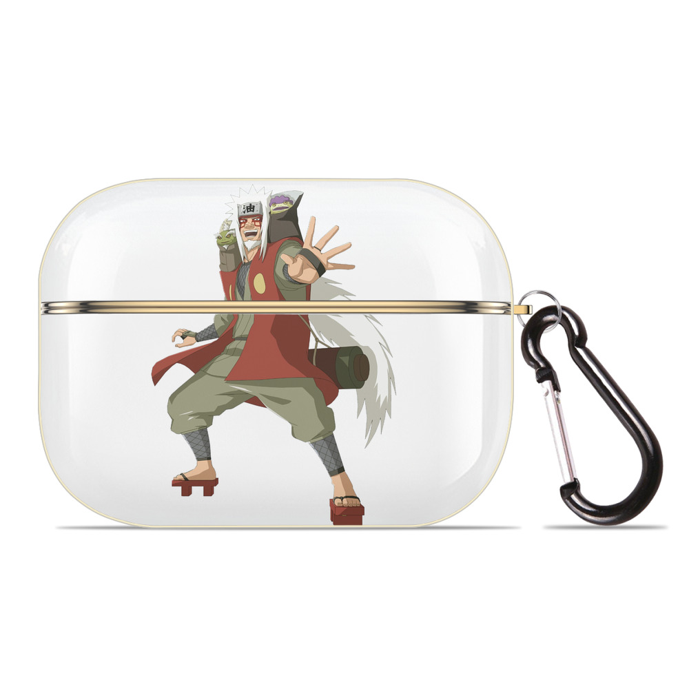 （画像用） NARUTO -ナルト- 自来也（じらいや） Jiraiya 【AirPods Pro用】ハードシェル保護ケース｜耐衝撃・防指紋・カラビナ付き商品仕様