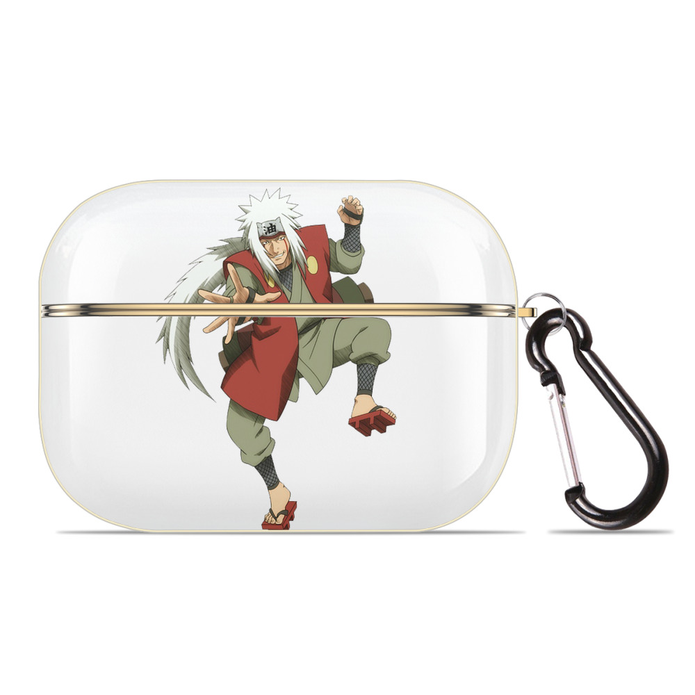 （画像用） NARUTO -ナルト- 自来也（じらいや） Jiraiya 【AirPods Pro用】ハードシェル保護ケース｜耐衝撃・防指紋・カラビナ付き商品仕様
