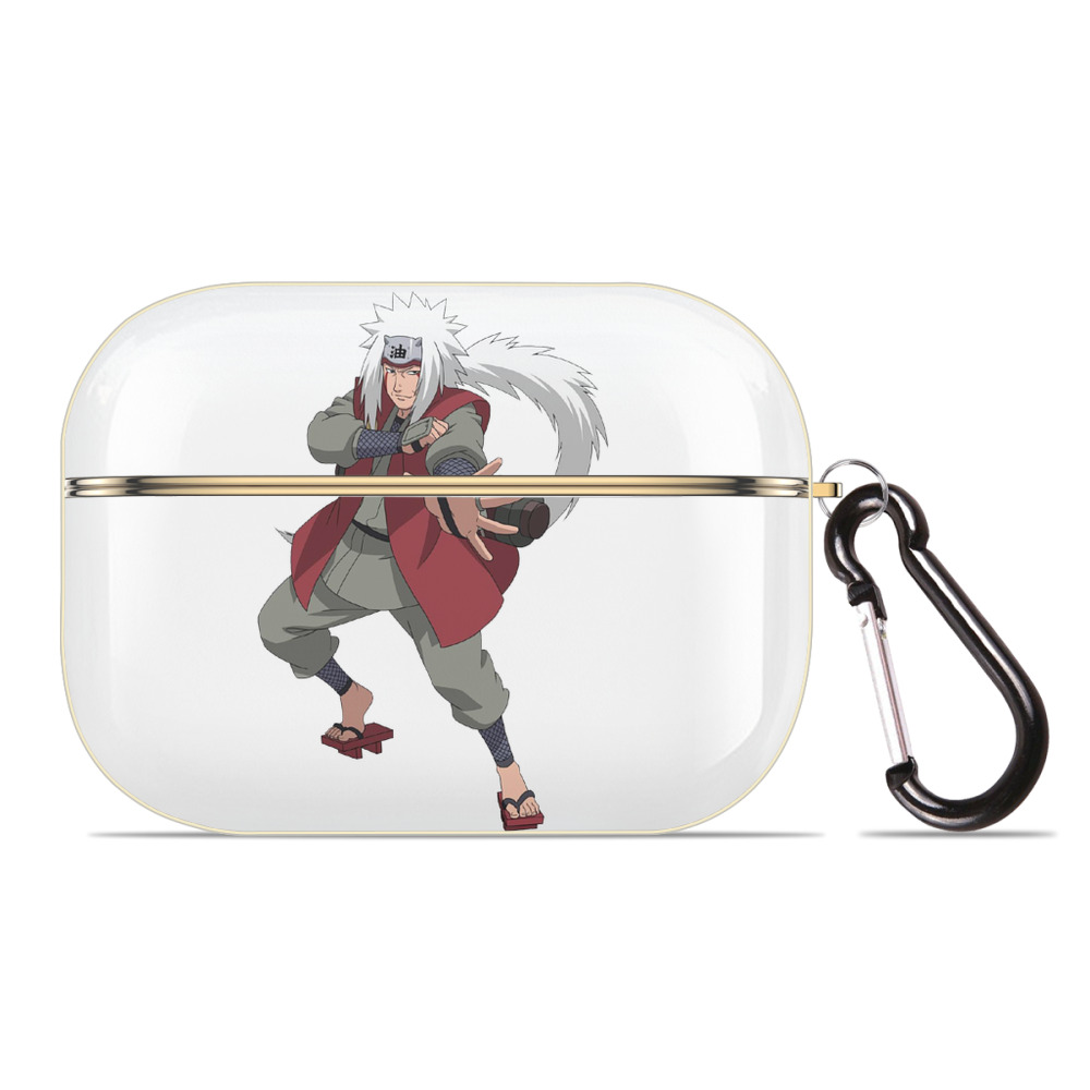 （画像用） NARUTO -ナルト- 自来也（じらいや） Jiraiya 【AirPods Pro用】ハードシェル保護ケース｜耐衝撃・防指紋・カラビナ付き商品仕様