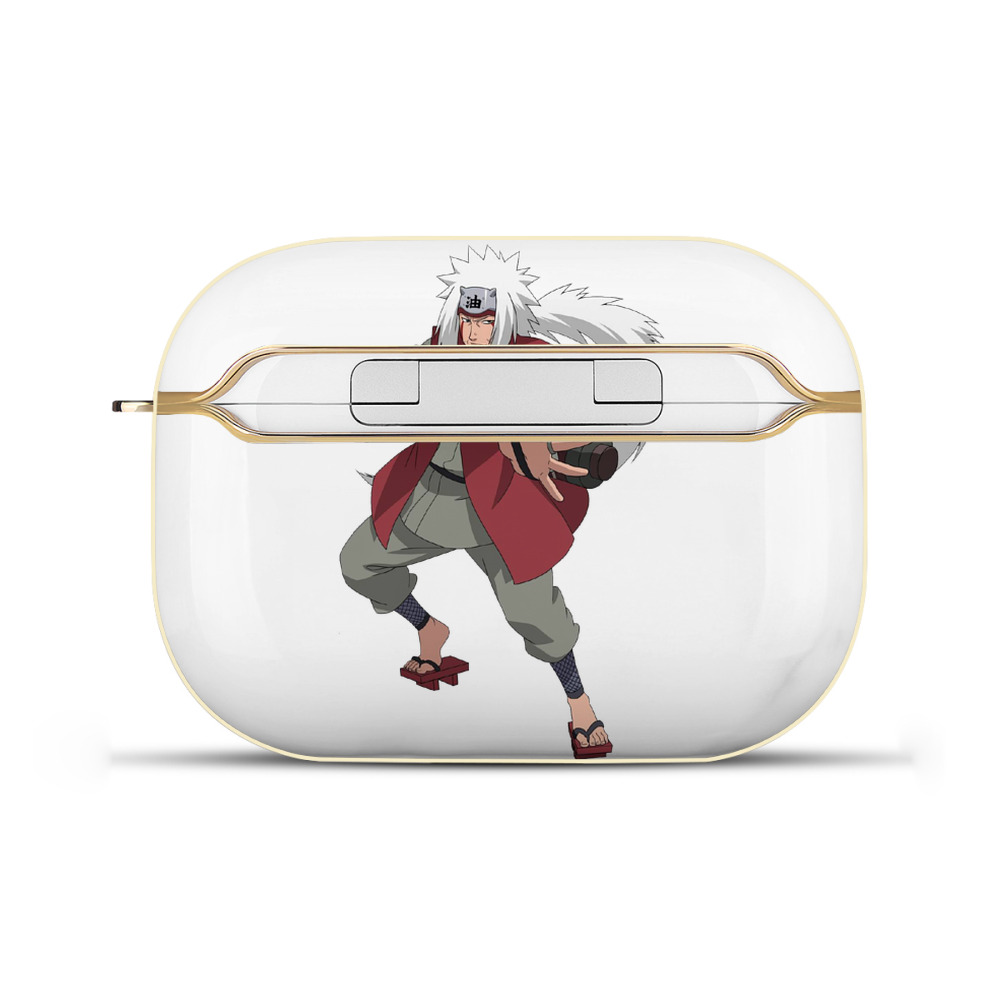 （画像用） NARUTO -ナルト- 自来也（じらいや） Jiraiya 【AirPods Pro用】ハードシェル保護ケース｜耐衝撃・防指紋・カラビナ付き商品仕様