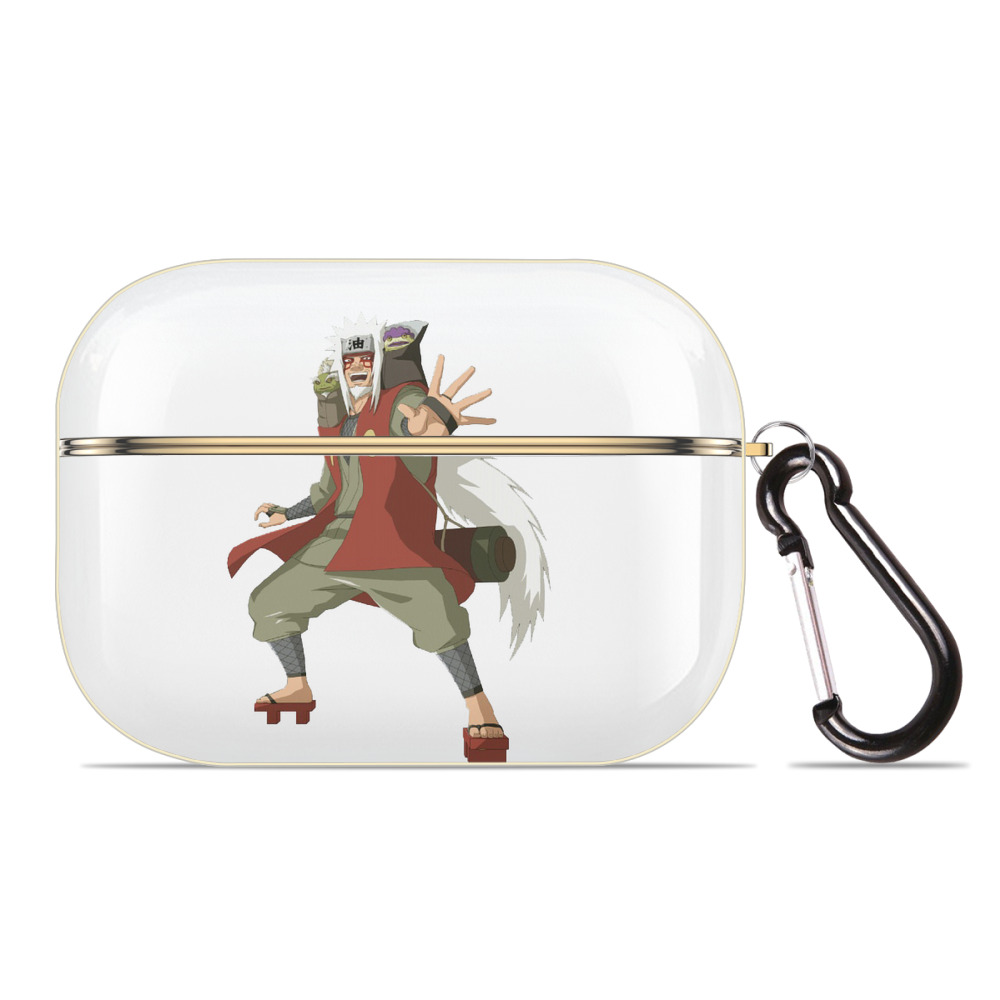 （画像用） NARUTO -ナルト- 自来也（じらいや） Jiraiya 【AirPods Pro用】ハードシェル保護ケース｜耐衝撃・防指紋・カラビナ付き商品仕様