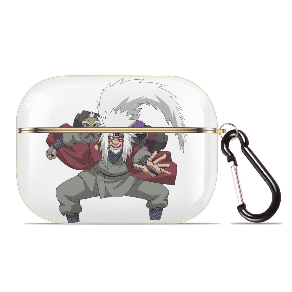 （画像用） NARUTO -ナルト- 自来也（じらいや） Jiraiya 【AirPods Pro用】ハードシェル保護ケース｜耐衝撃・防指紋・カラビナ付き商品仕様