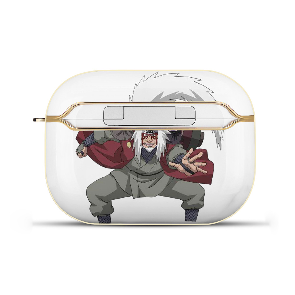 （画像用） NARUTO -ナルト- 自来也（じらいや） Jiraiya 【AirPods Pro用】ハードシェル保護ケース｜耐衝撃・防指紋・カラビナ付き商品仕様