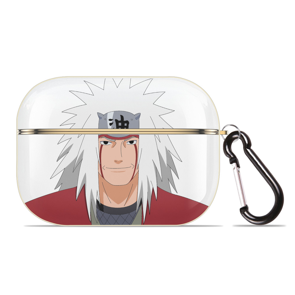 （画像用） NARUTO -ナルト- 自来也（じらいや） Jiraiya 【AirPods Pro用】ハードシェル保護ケース｜耐衝撃・防指紋・カラビナ付き商品仕様