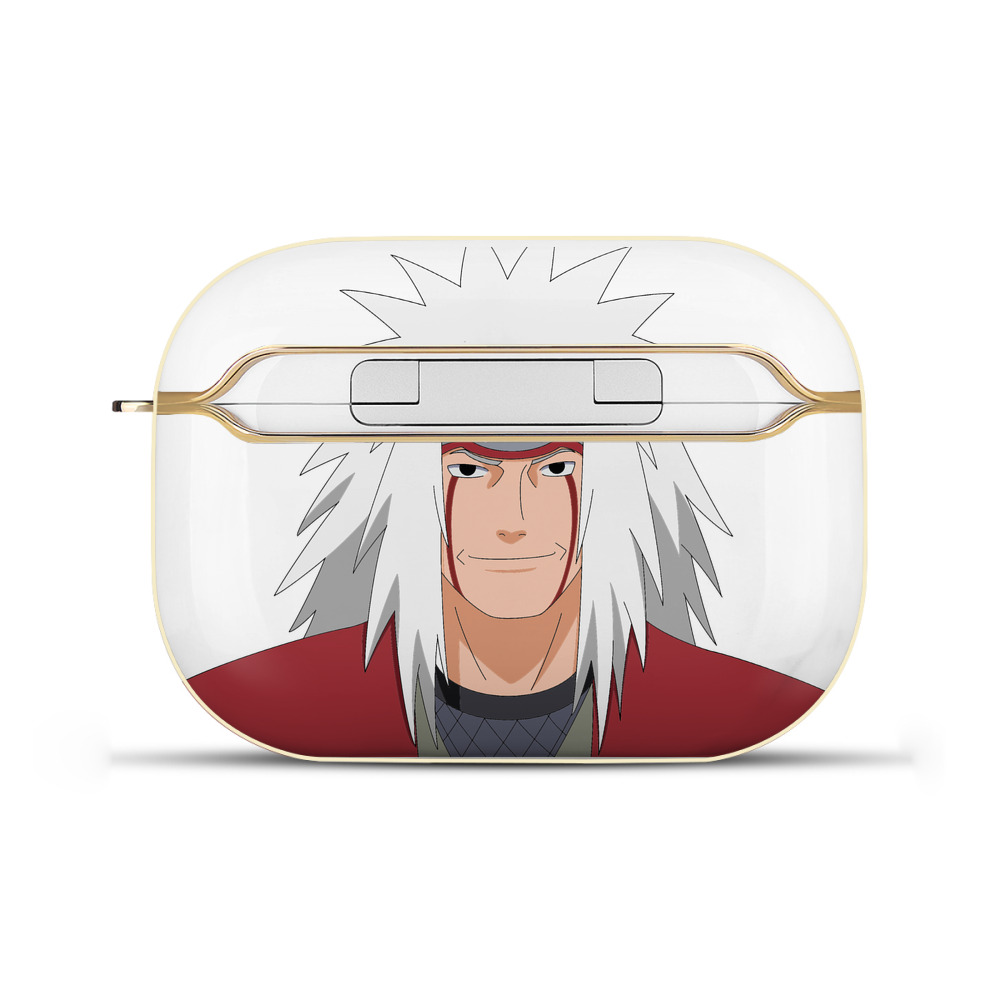 （画像用） NARUTO -ナルト- 自来也（じらいや） Jiraiya 【AirPods Pro用】ハードシェル保護ケース｜耐衝撃・防指紋・カラビナ付き商品仕様