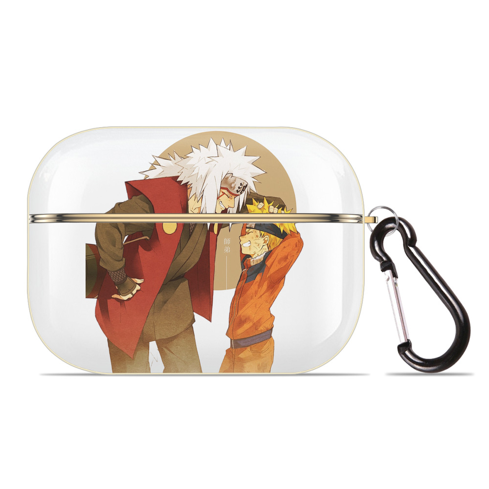 （画像用） NARUTO -ナルト- 自来也（じらいや） Jiraiya 【AirPods Pro用】ハードシェル保護ケース｜耐衝撃・防指紋・カラビナ付き商品仕様