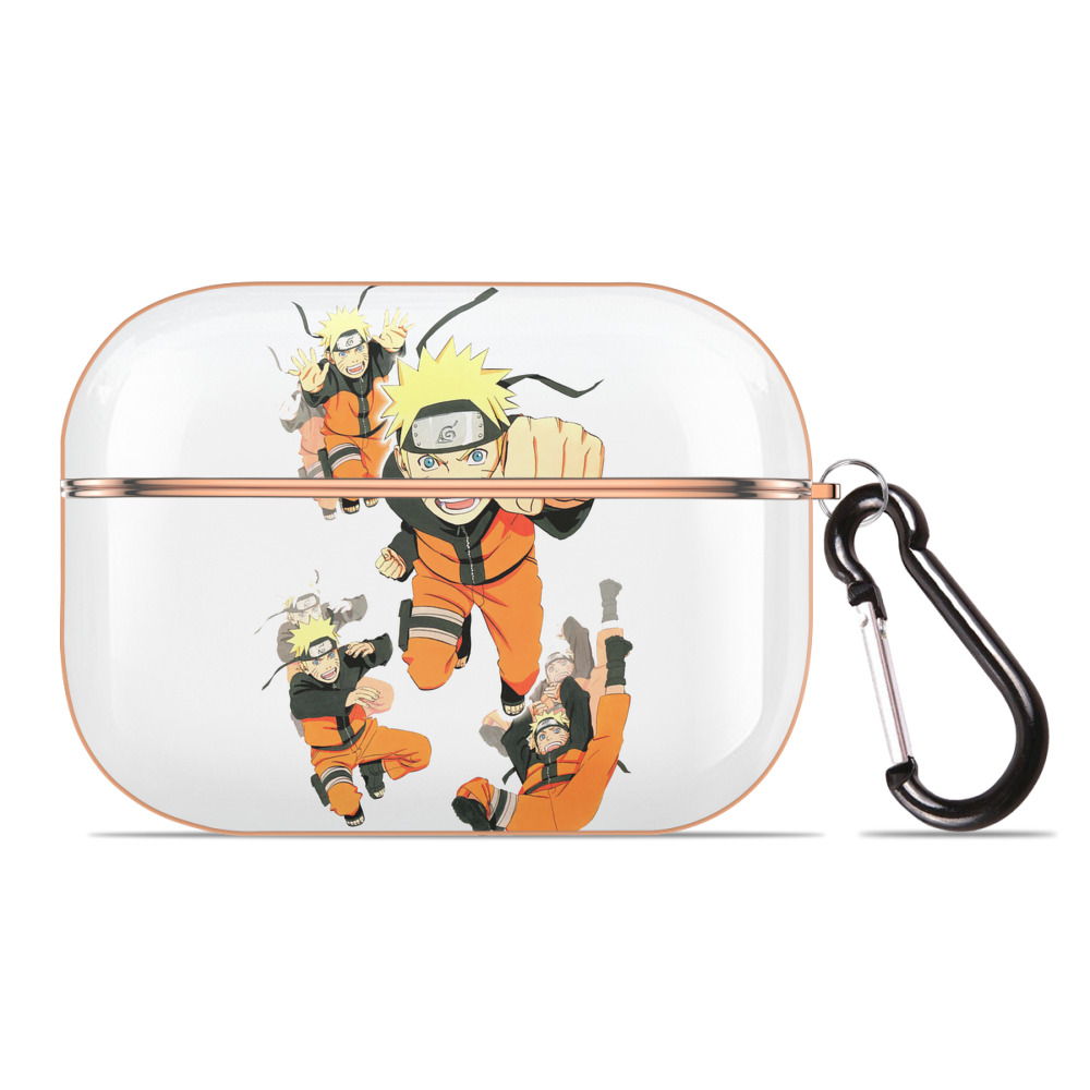 （画像用） NARUTO -ナルト- うずまき ナルト Uzumaki Naruto 【AirPods Pro用】ハードシェル保護ケース｜耐衝撃・防指紋・カラビナ付き商品仕様