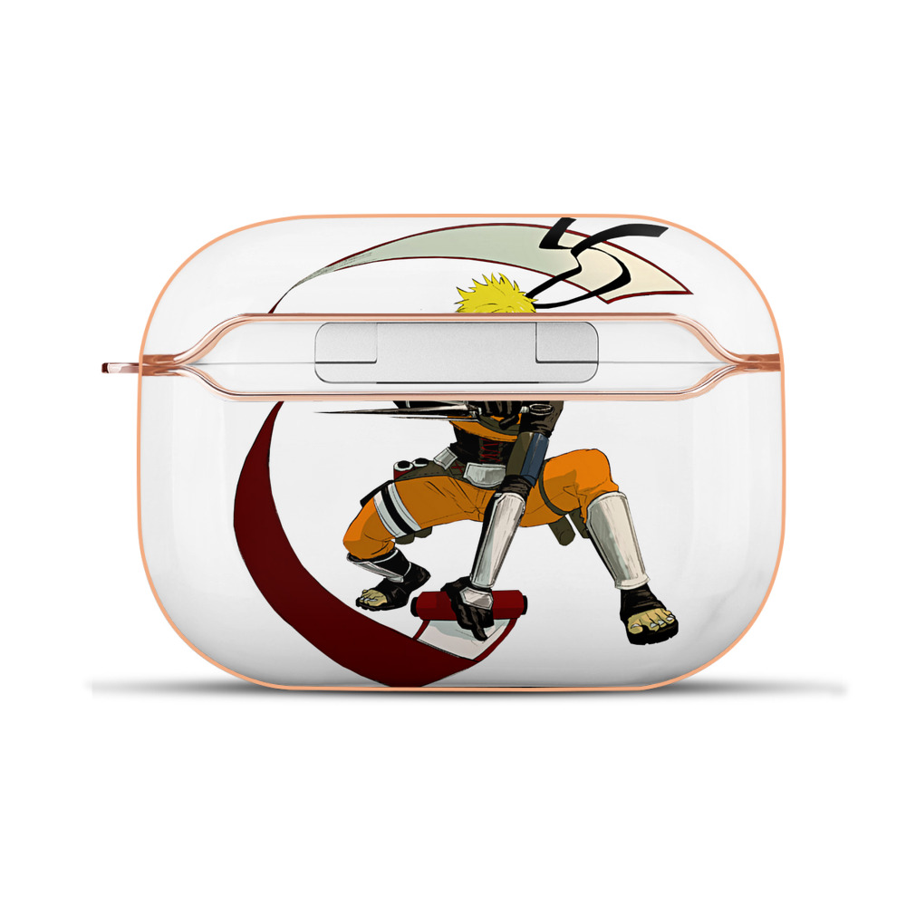 （画像用） NARUTO -ナルト- うずまき ナルト Uzumaki Naruto 【AirPods Pro用】ハードシェル保護ケース｜耐衝撃・防指紋・カラビナ付き商品仕様