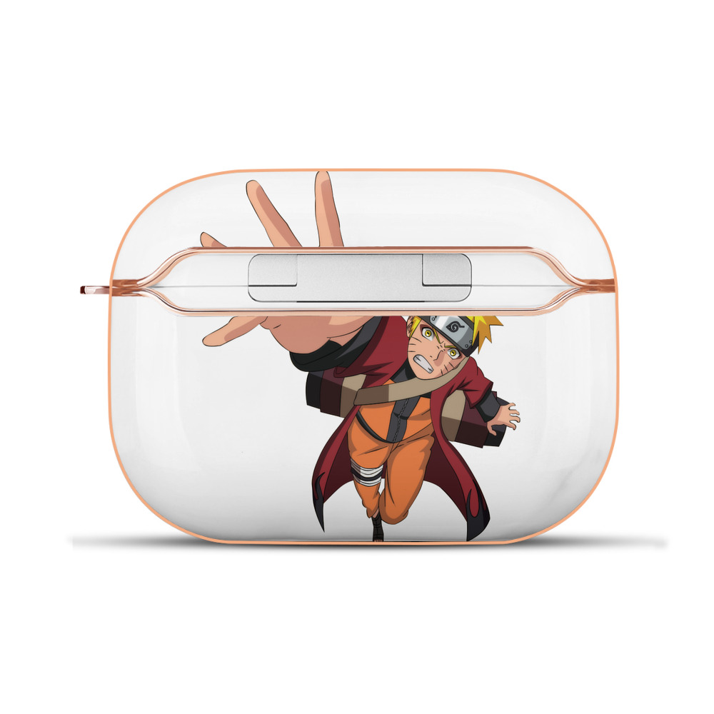（画像用） NARUTO -ナルト- うずまき ナルト Uzumaki Naruto 【AirPods Pro用】ハードシェル保護ケース｜耐衝撃・防指紋・カラビナ付き商品仕様