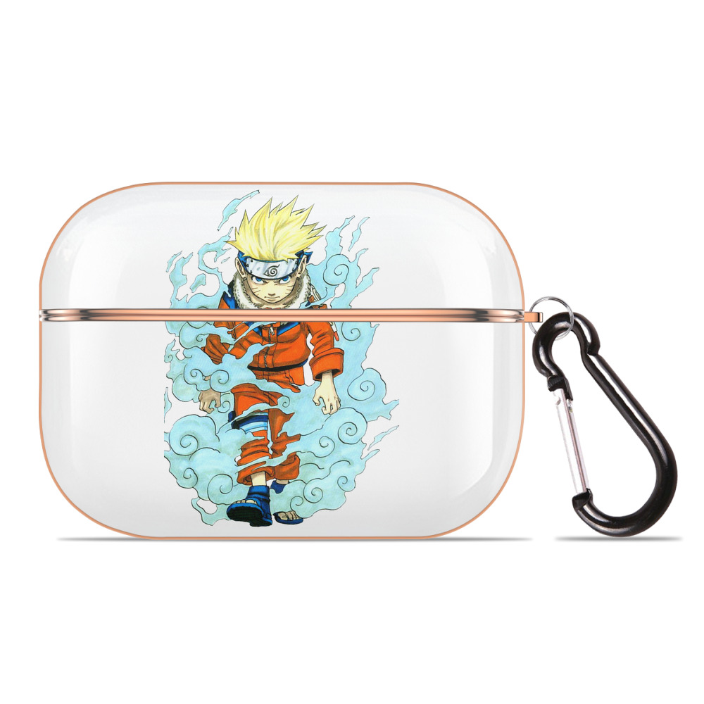 （画像用） NARUTO -ナルト- うずまき ナルト Uzumaki Naruto 【AirPods Pro用】ハードシェル保護ケース｜耐衝撃・防指紋・カラビナ付き商品仕様
