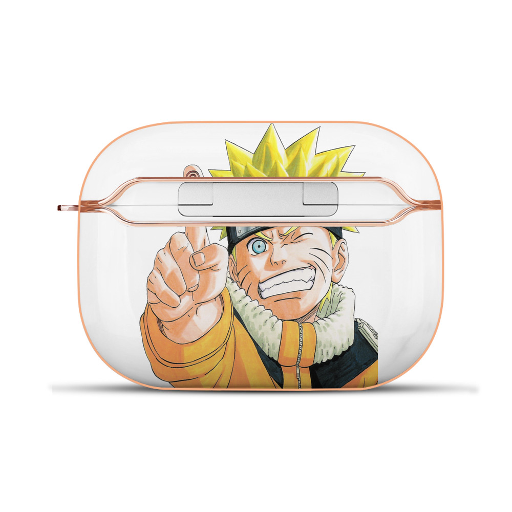 （画像用） NARUTO -ナルト- うずまき ナルト Uzumaki Naruto 【AirPods Pro用】ハードシェル保護ケース｜耐衝撃・防指紋・カラビナ付き商品仕様