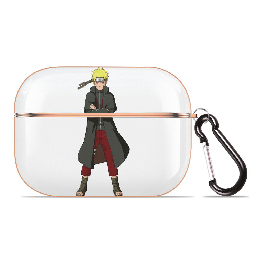 （画像用） NARUTO -ナルト- うずまき ナルト Uzumaki Naruto 【AirPods Pro用】ハードシェル保護ケース｜耐衝撃・防指紋・カラビナ付き商品仕様