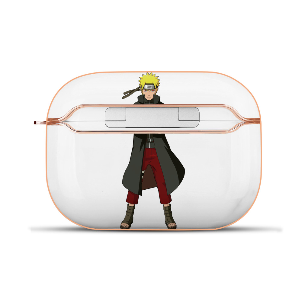 （画像用） NARUTO -ナルト- うずまき ナルト Uzumaki Naruto 【AirPods Pro用】ハードシェル保護ケース｜耐衝撃・防指紋・カラビナ付き商品仕様