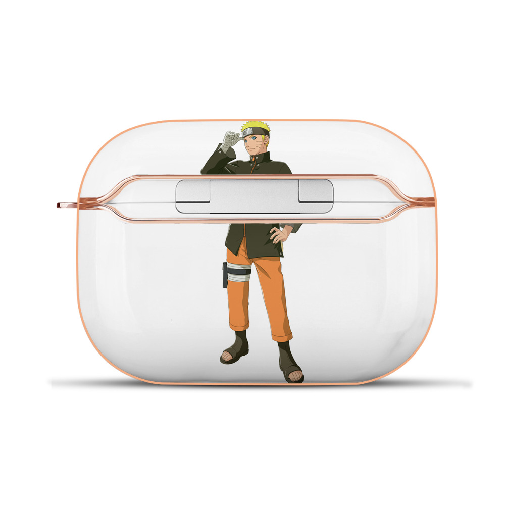 （画像用） NARUTO -ナルト- うずまき ナルト Uzumaki Naruto 【AirPods Pro用】ハードシェル保護ケース｜耐衝撃・防指紋・カラビナ付き商品仕様