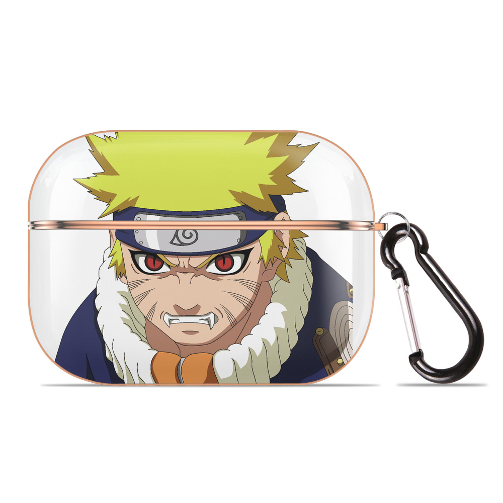 （画像用） NARUTO -ナルト- うずまき ナルト Uzumaki Naruto 【AirPods Pro用】ハードシェル保護ケース｜耐衝撃・防指紋・カラビナ付き商品仕様
