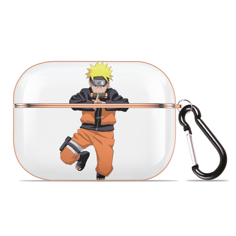 （画像用） NARUTO -ナルト- うずまき ナルト Uzumaki Naruto 【AirPods Pro用】ハードシェル保護ケース｜耐衝撃・防指紋・カラビナ付き商品仕様
