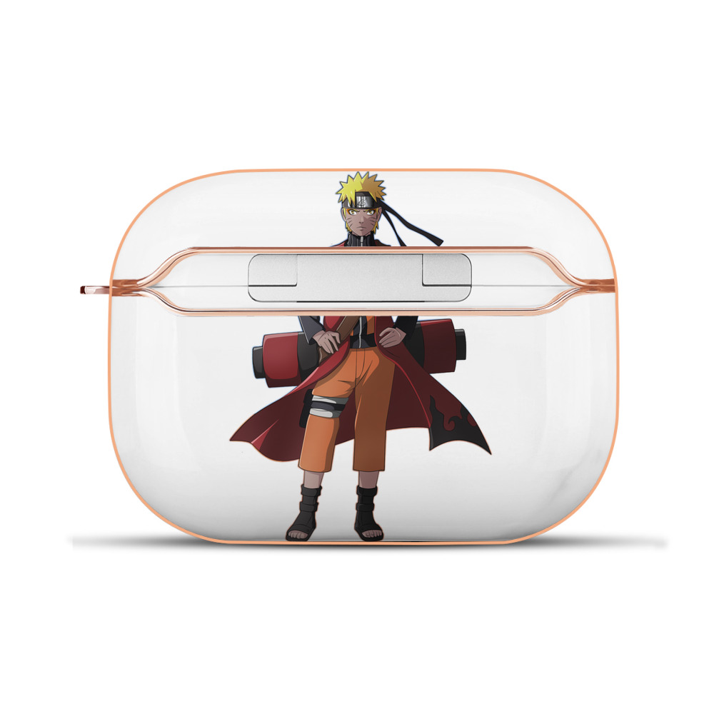 （画像用） NARUTO -ナルト- うずまき ナルト Uzumaki Naruto 【AirPods Pro用】ハードシェル保護ケース｜耐衝撃・防指紋・カラビナ付き商品仕様