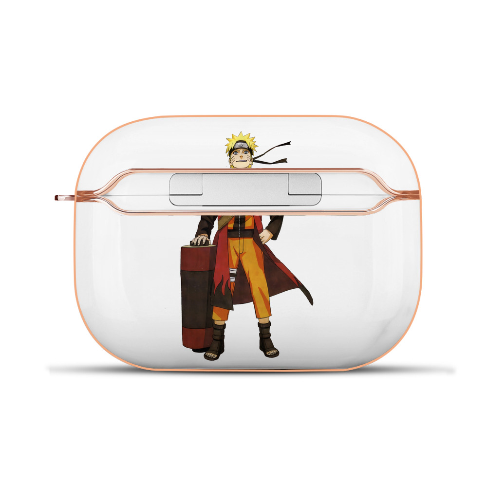 （画像用） NARUTO -ナルト- うずまき ナルト Uzumaki Naruto 【AirPods Pro用】ハードシェル保護ケース｜耐衝撃・防指紋・カラビナ付き商品仕様